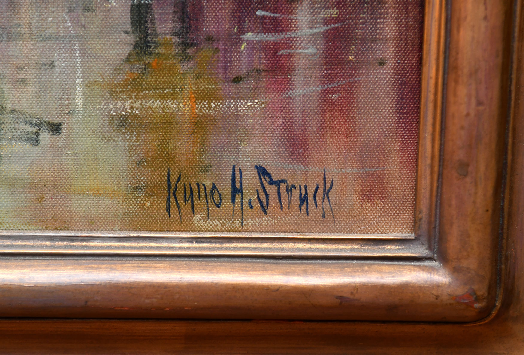 Scott Saveraid and his Kuno Struck painting